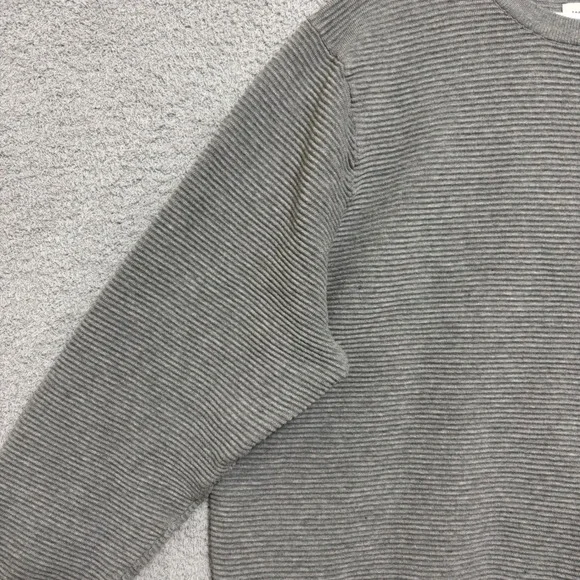 Gray Ribbed Crew Neck Pullover Sweater Size XXXL Workwear Neutral - Picture 4 of 13